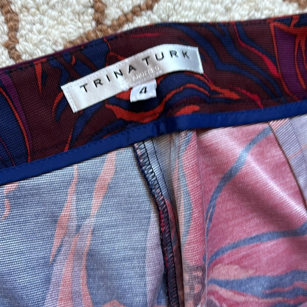 TRINA TURK Patterned Slacks - Picture 3 of 10